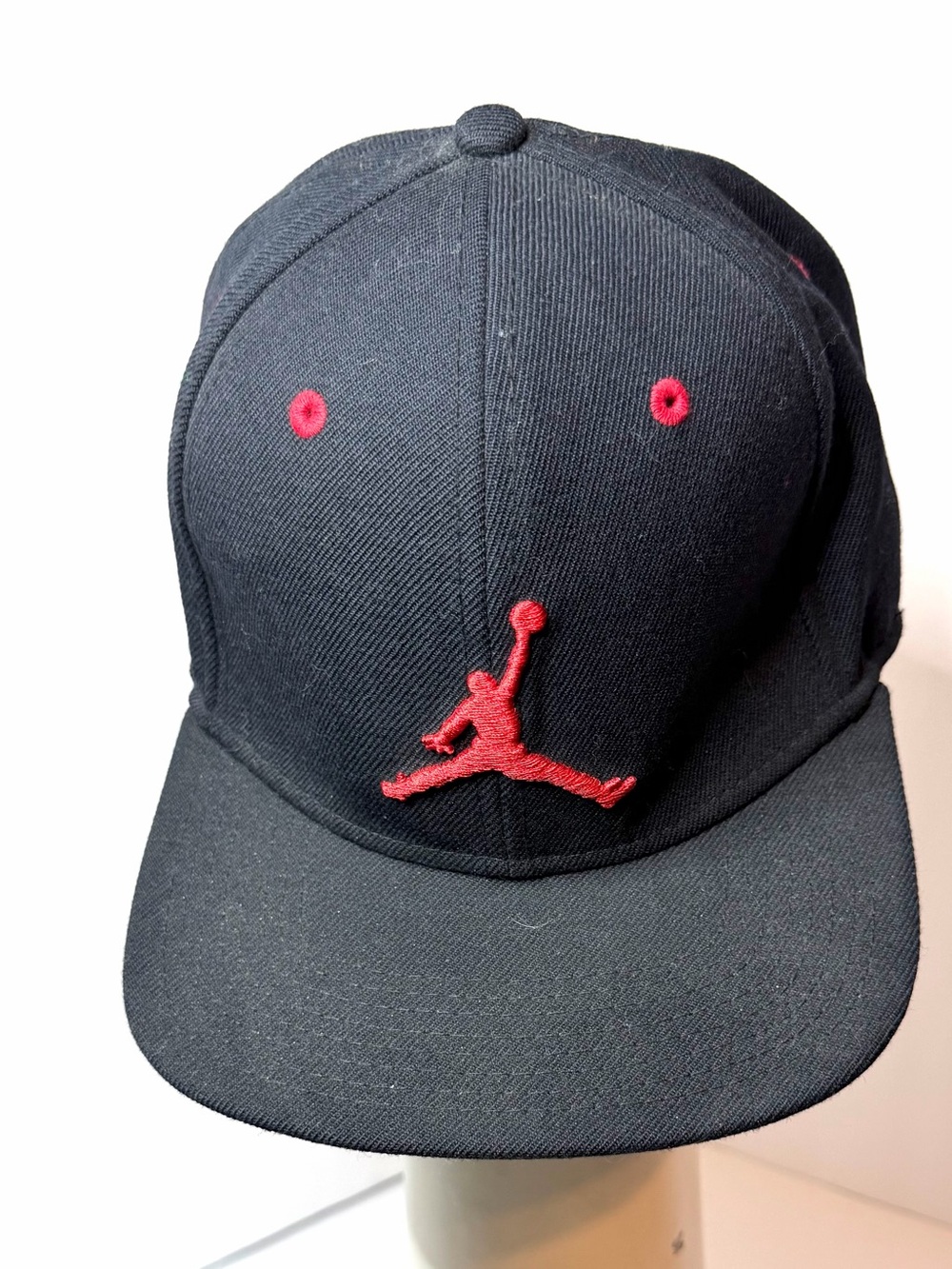 Jordan Black and Red Embroidered Jumpman Snapback